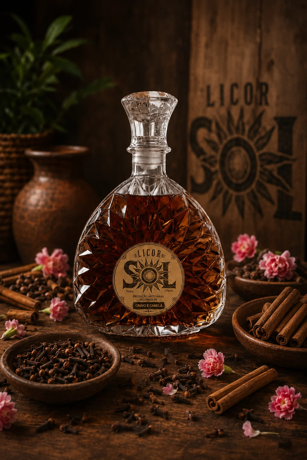 Licor Cravo e Canela